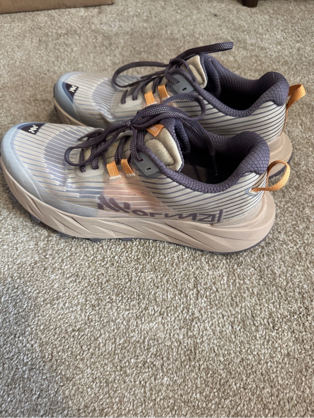 The Normal Brand Men's Athletic Shoes in Tan and Navy